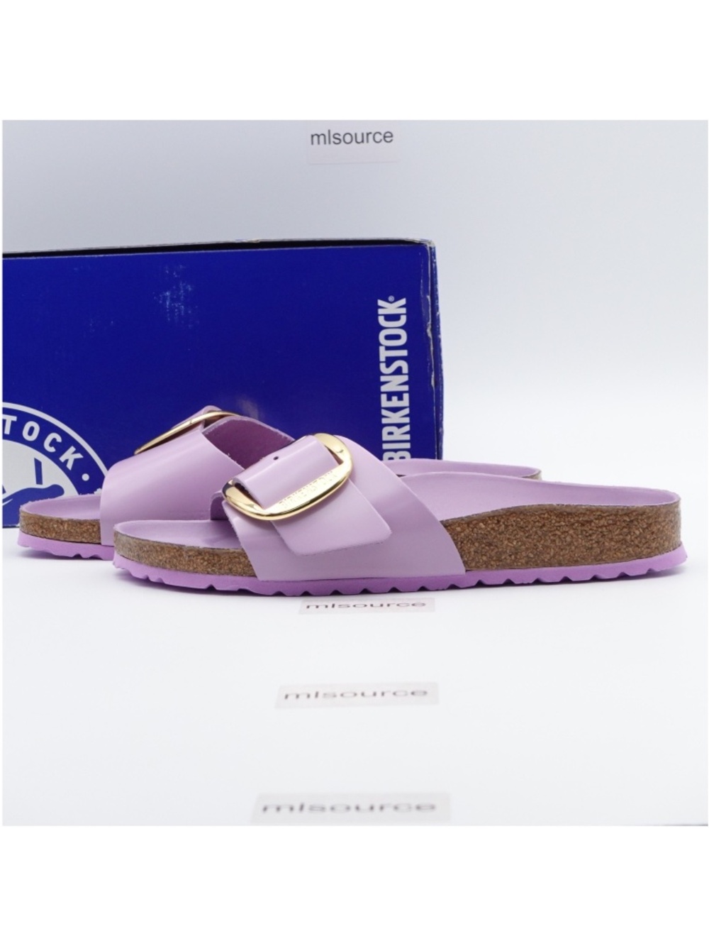 NEW Birkenstock Madrid Big Buckle Patent Leather Sandals
